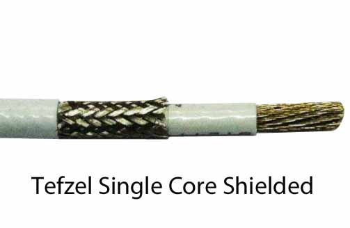 Shielded single core Tefzel Aviation Wire MIL-W-22759/16
